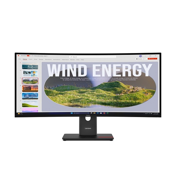 Lenovo ThinkVision T34WD-40 - LED-Monitor - gebogen - 86.4 cm (34 845