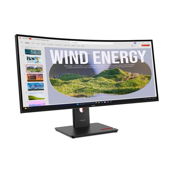 Preview: Lenovo ThinkVision T34WD-40 - LED-Monitor - gebogen - 86.4 c rechts