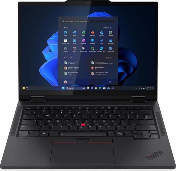 Preview: Lenovo ThinkPad T14s 2-in-1 G1, schwarz, Core Ultra 7 255U,  hinten