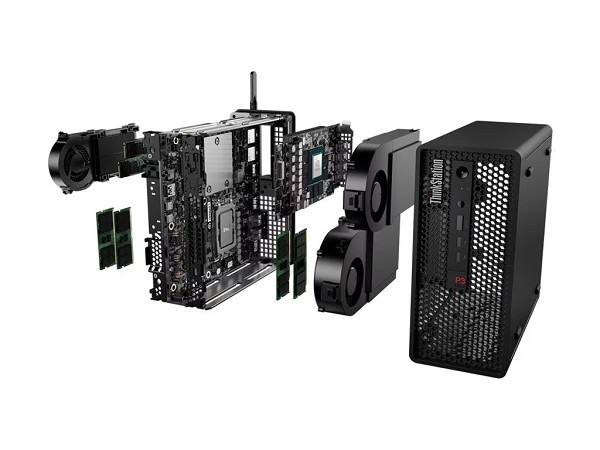 Preview: Lenovo ThinkStation P3 Ultra SFF – Intel Core i7-13700K, 32  hinten