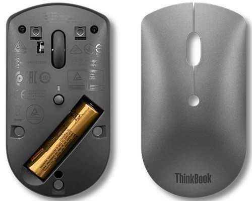 Preview: Lenovo ThinkBook Maus Büro Beidhändig Bluetooth Op hinten