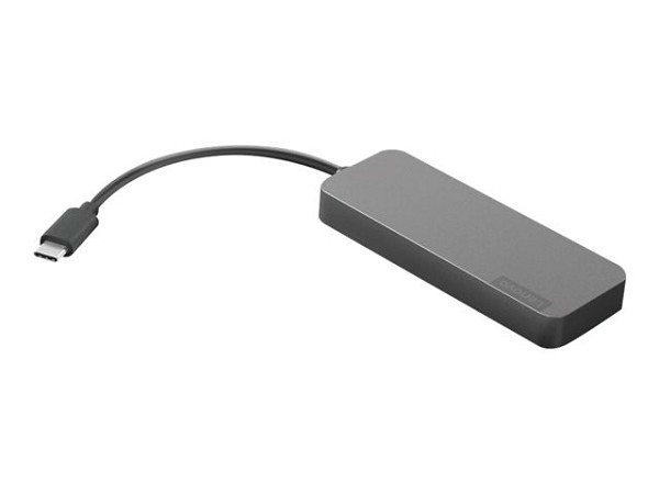 Preview: Lenovo USB-C to 4 Port USB-A Hub - Hub - 4 Anschlü links