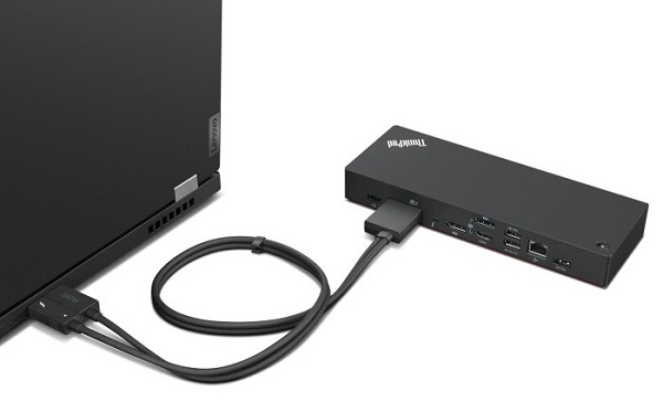 Lenovo ThinkPad Thunderbolt 4 WorkStation Dock - Port Replic vorn links