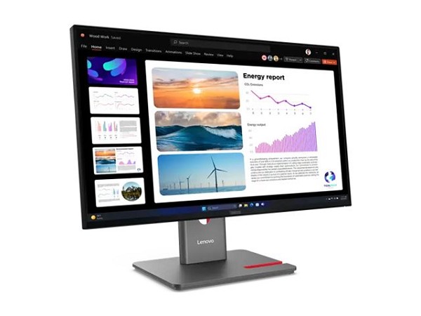 Preview: Lenovo ThinkVision P24Q-40 - LED-Monitor - 61 cm ( hinten