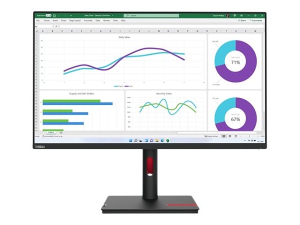 Lenovo ThinkVision T32p-30 - LED-Monitor - 4K - 80