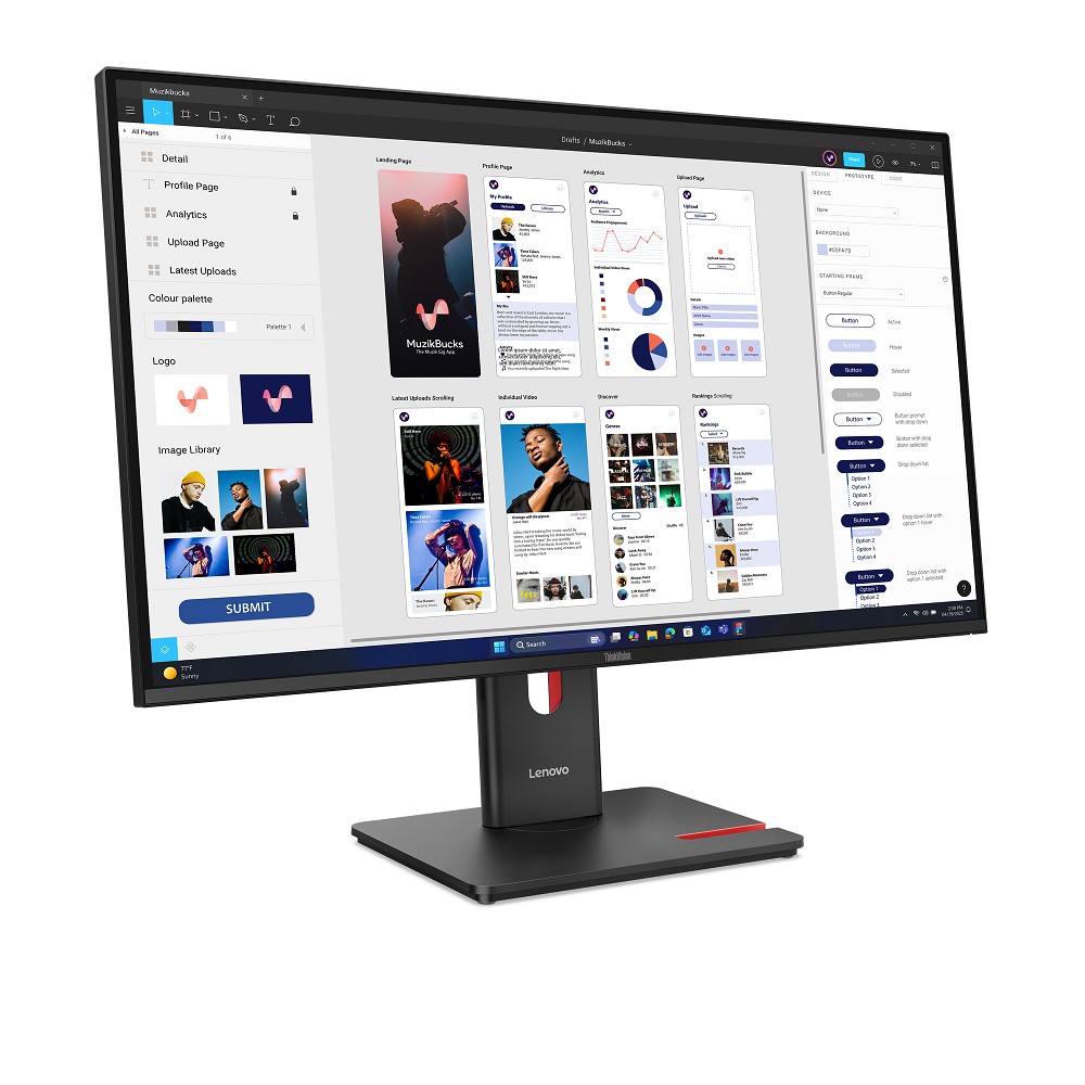 LENOVO ThinkVision T32UD-40 81,3cm (32") links