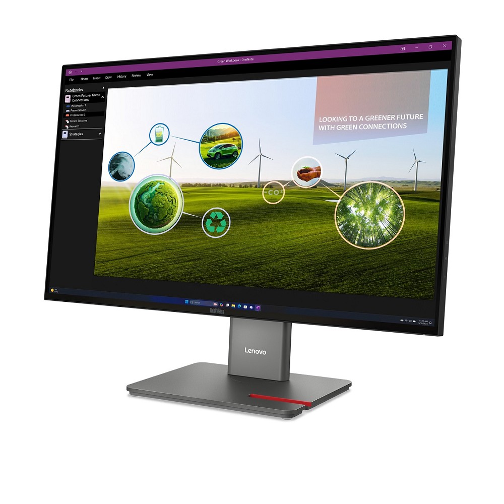 Lenovo ThinkVision P27Q-40 - LED-Monitor - QHD - 68.6 cm (27 hinten