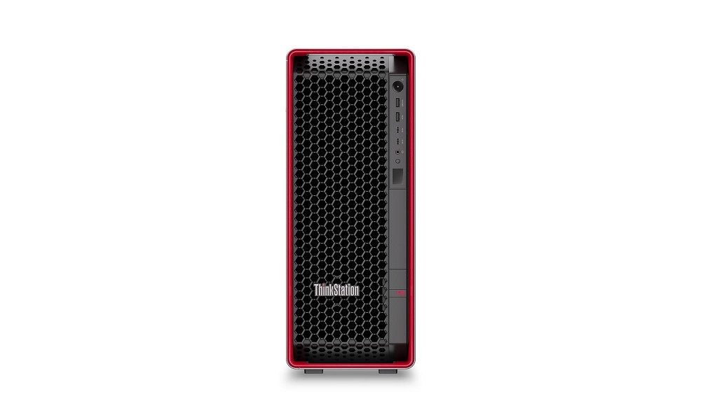 Lenovo ThinkStation P8 – AMD Ryzen Threadripper PRO 9965WX,  hinten