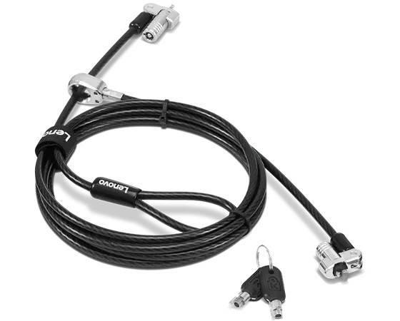 Lenovo 4XE1B81919 Kabelschloss Schwarz 1,8 m vorne