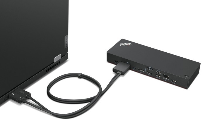 Lenovo ThinkPad Thunderbolt 4 WorkStation Dock - Port Replic vorn links