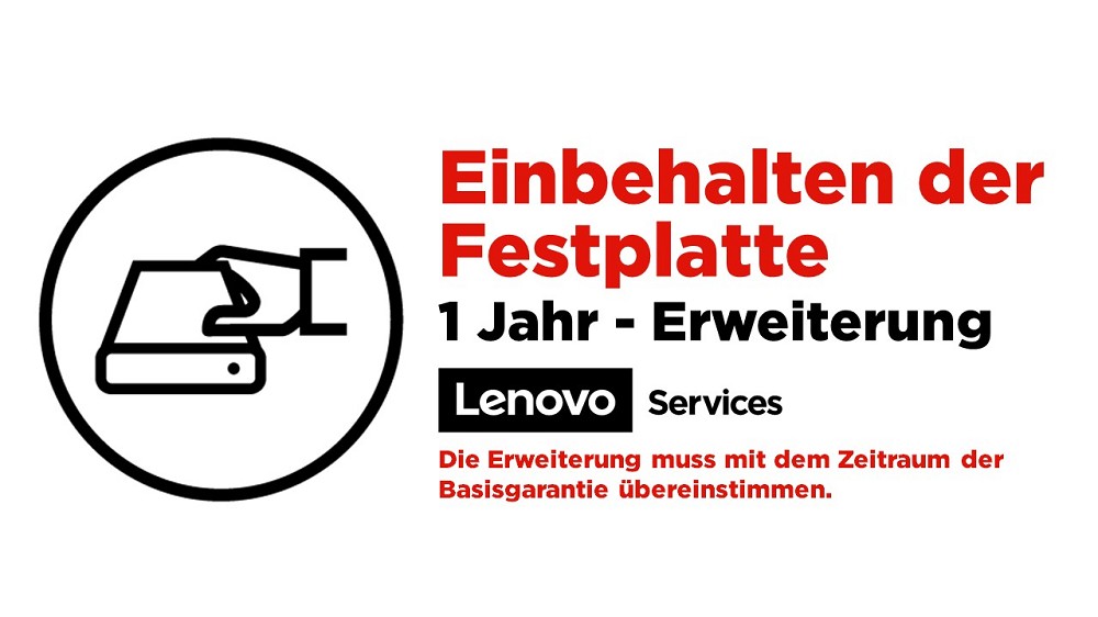 Lenovo 5PS0Q16024 Garantieverlängerung vorne