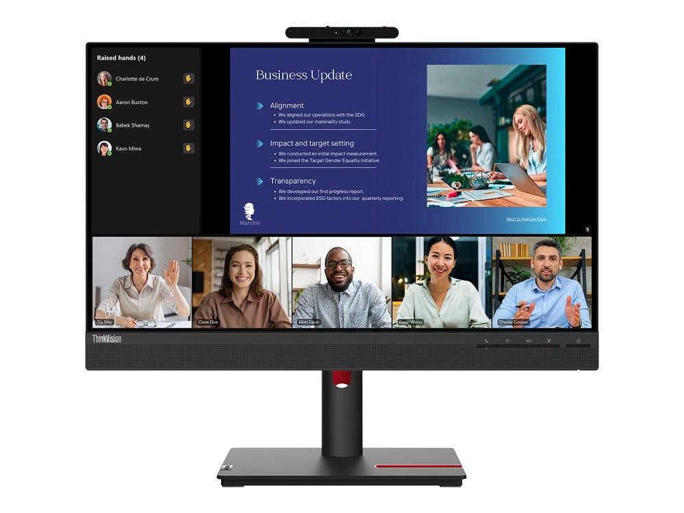 Lenovo ThinkVision T24v-30 - LED-Monitor - Full HD (1080p) - hinten