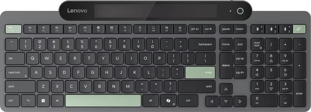 Lenovo Self-Charging Bluetooth Keyboard, schwarz, Bluetooth, DE 727