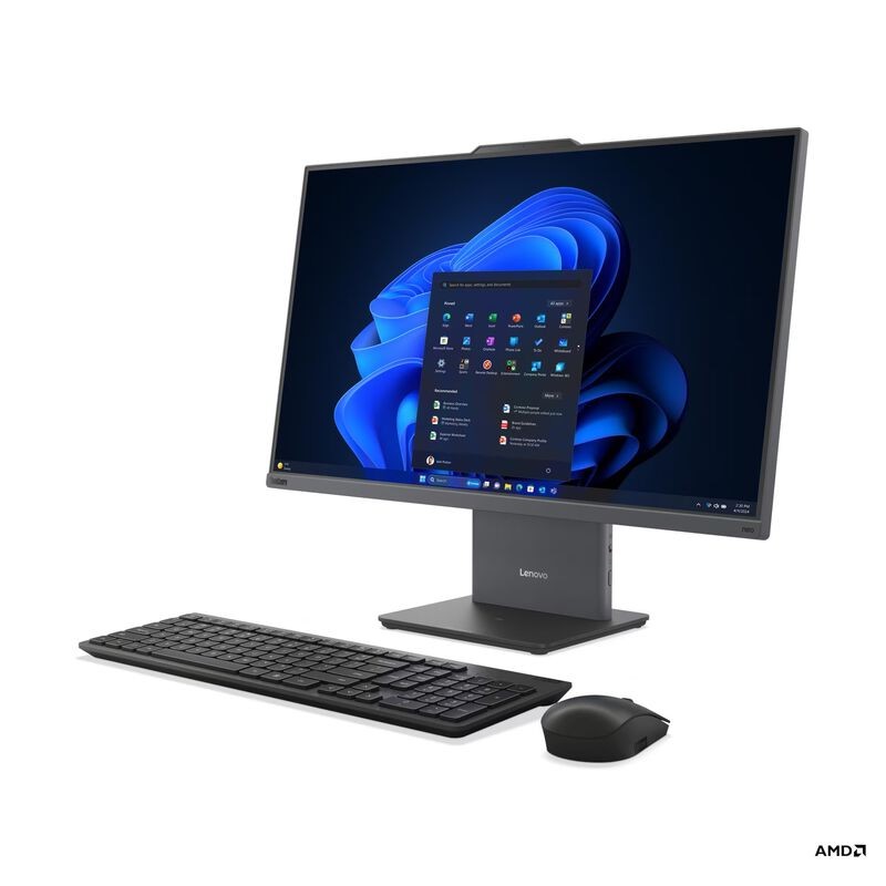 Lenovo ThinkCentre neo 55a 24 Gen 6 – 23,8", AMD Ryzen AI 7  hinten