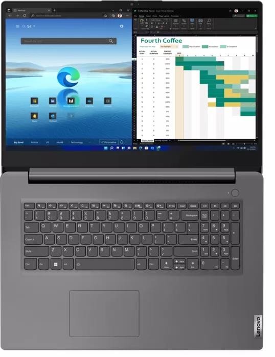 Lenovo V17 G4 IRU Iron Grey, Core i3-1315U, 8GB RA hinten