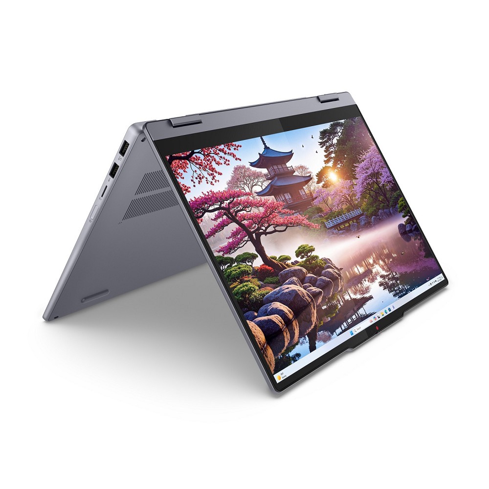 Lenovo IdeaPad 5 2-in-1 14AKP10, Luna Grey, Ryzen hinten