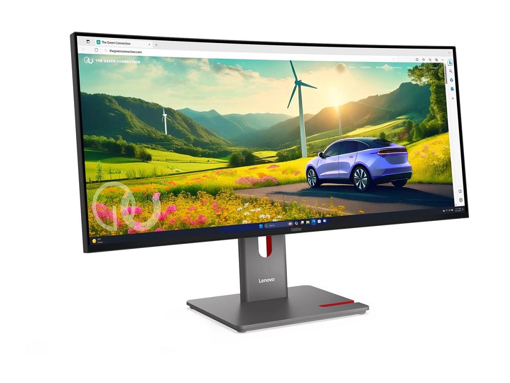 Lenovo ThinkVision P34WD-40 - LED-Monitor - geboge links