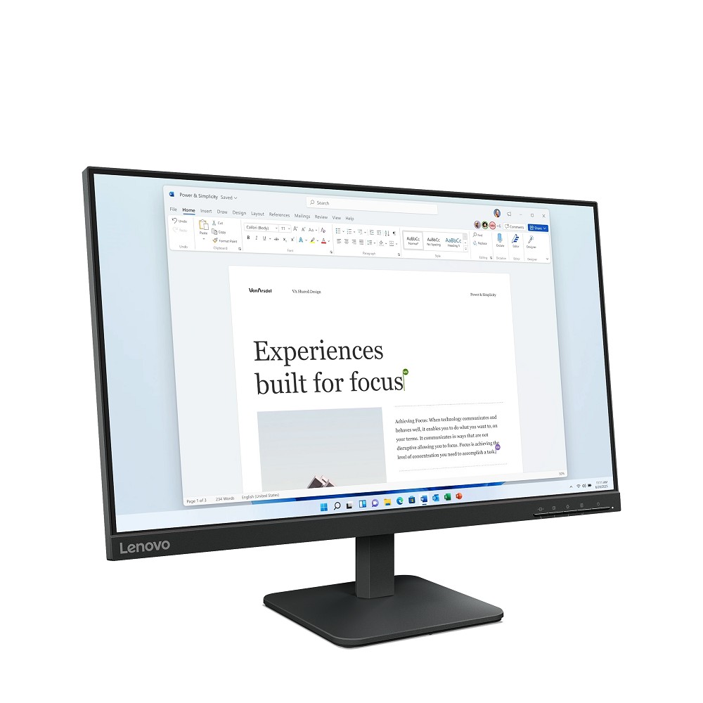 Lenovo L24-4e Computerbildschirm 60,5 cm (23.8") 1 hinten