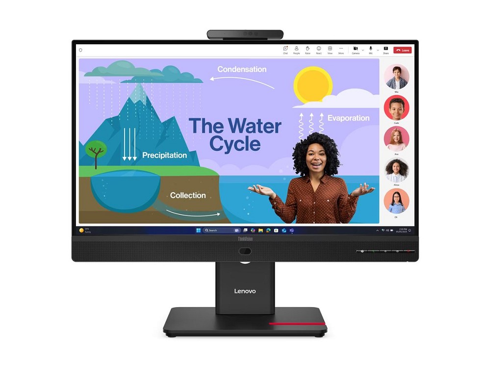 Lenovo ThinkVision T24D-4v - LED-Monitor - 1920 x 1080 Full  hinten