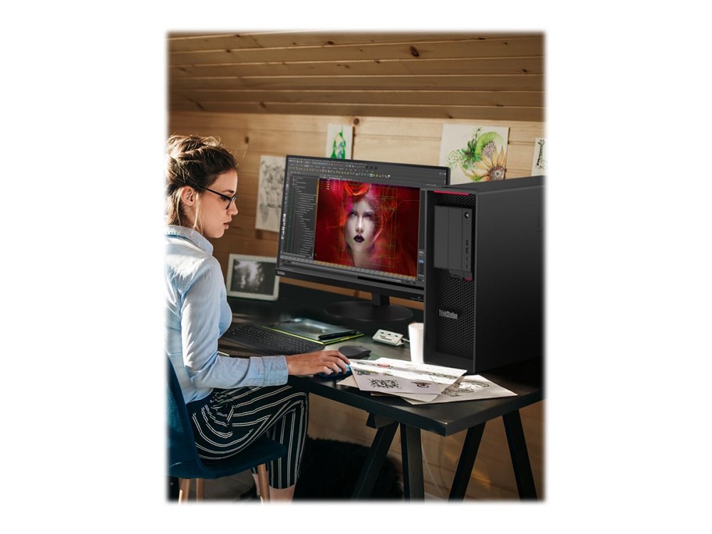 Lenovo ThinkStation P620 - Ryzen ThreadRipper PRO 5945WX, AM vorn rechts