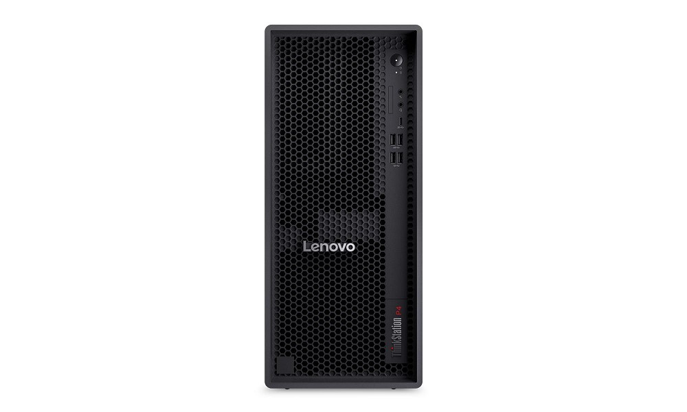 Lenovo ThinkStation P4 Tower, AMD Ryzen 7 PRO 9755, 32 GB, 1 hinten